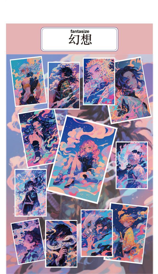 1_07 Sexy Card-Kimetsu no Yaiba-Acrylic double flash color paper