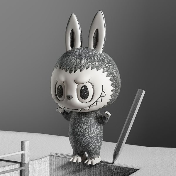 LABUBU-MEGA LABUBU 1000% Sketch