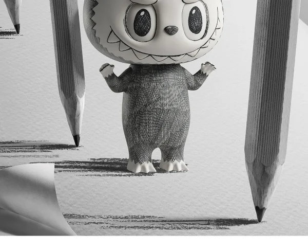 LABUBU-MEGA LABUBU 400% Sketch
