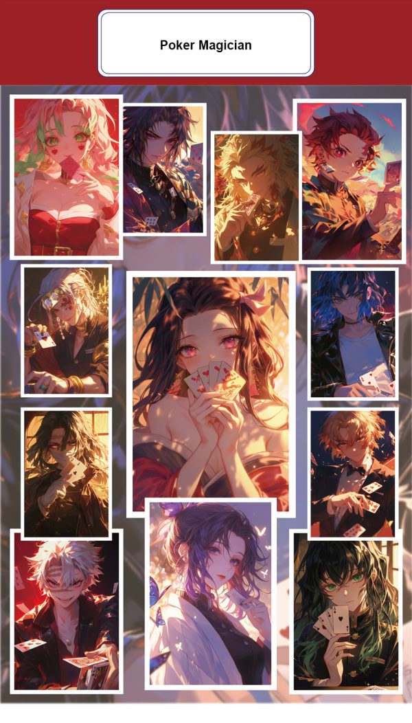 2_09 Sexy Card-Kimetsu no Yaiba-Acrylic double flash color paper