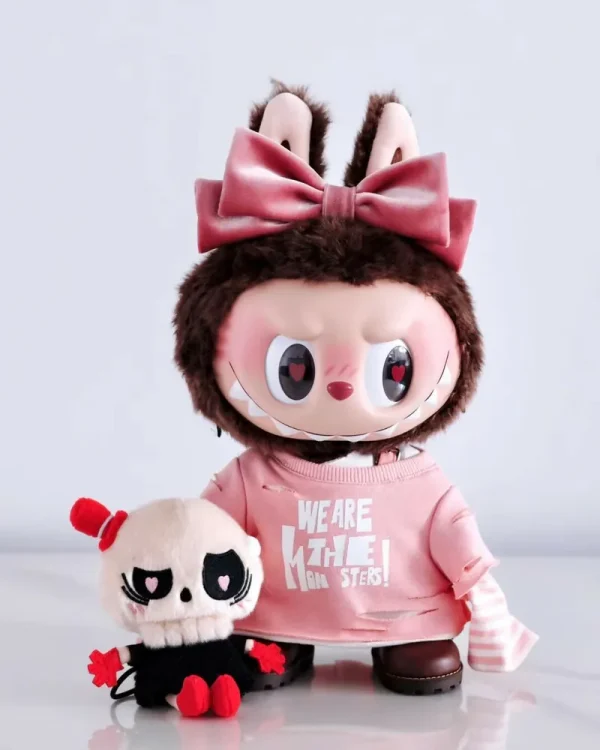 LABUBU-THE MONSTER LABUBU  Valentine's Day Limited Edition Pink Vinyl Face