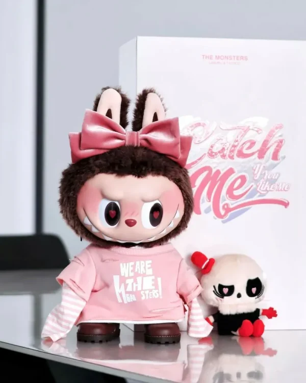 LABUBU-THE MONSTER LABUBU  Valentine's Day Limited Edition Pink Vinyl Face