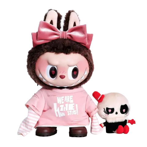 LABUBU-THE MONSTER LABUBU  Valentine's Day Limited Edition Pink Vinyl Face