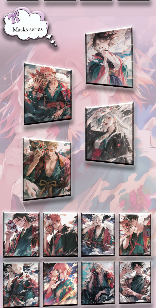 13 Sexy Card-Jujutsu Kaisen-Colored Paper